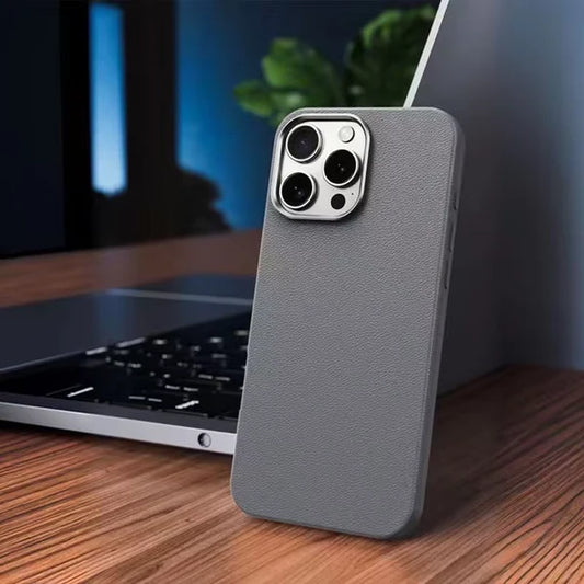 Premium TPU Leather Case Cover for iPhone by HUX TECH