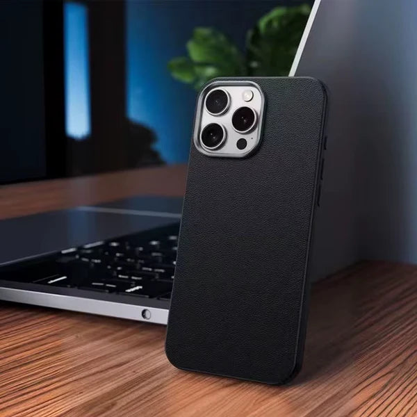 Premium TPU Leather Case Cover for iPhone by HUX TECH